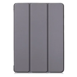 Slim Tri - Fold Tablet Case with Built - in Pencil Holder for TCL NXTPAPER 11 Plus (GRAY)