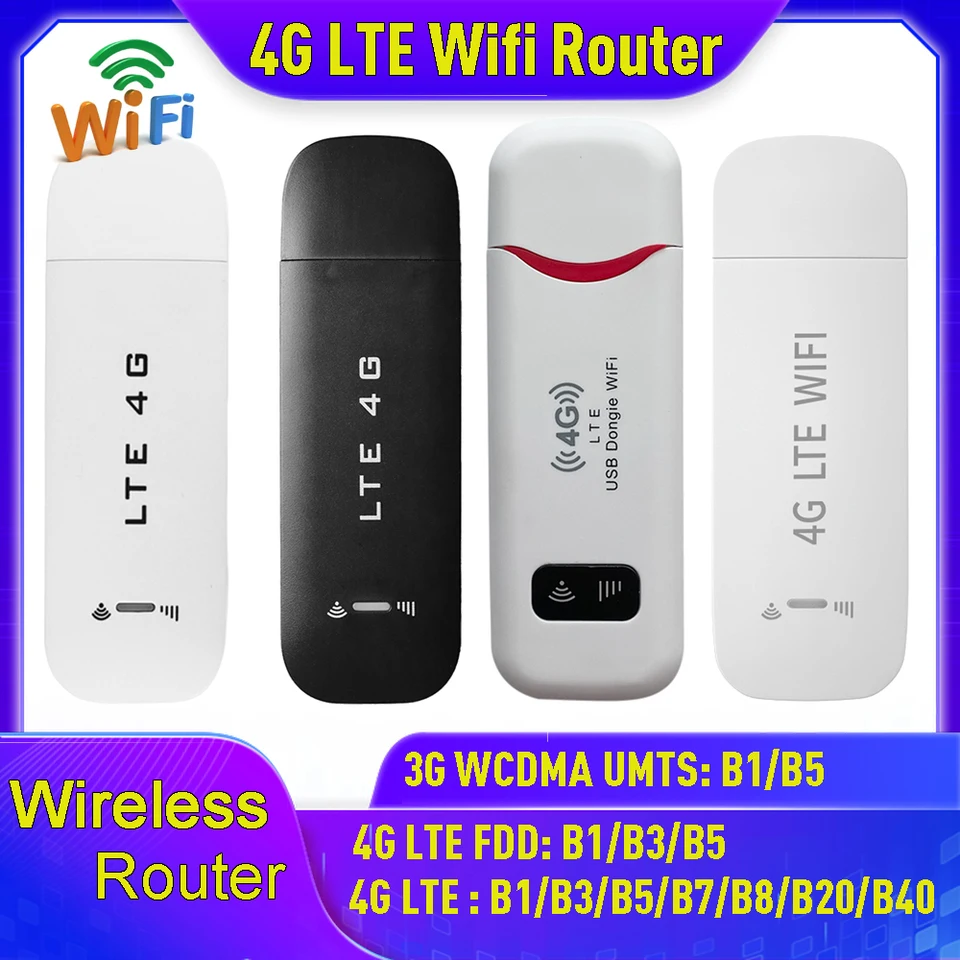 4G LTE Wireless USB Modem Mobile Broadband 150Mbps 4G WiFi Hotspot With Sim Card Wireless Router For Home Office WiFi Adapter - 44 - View #5