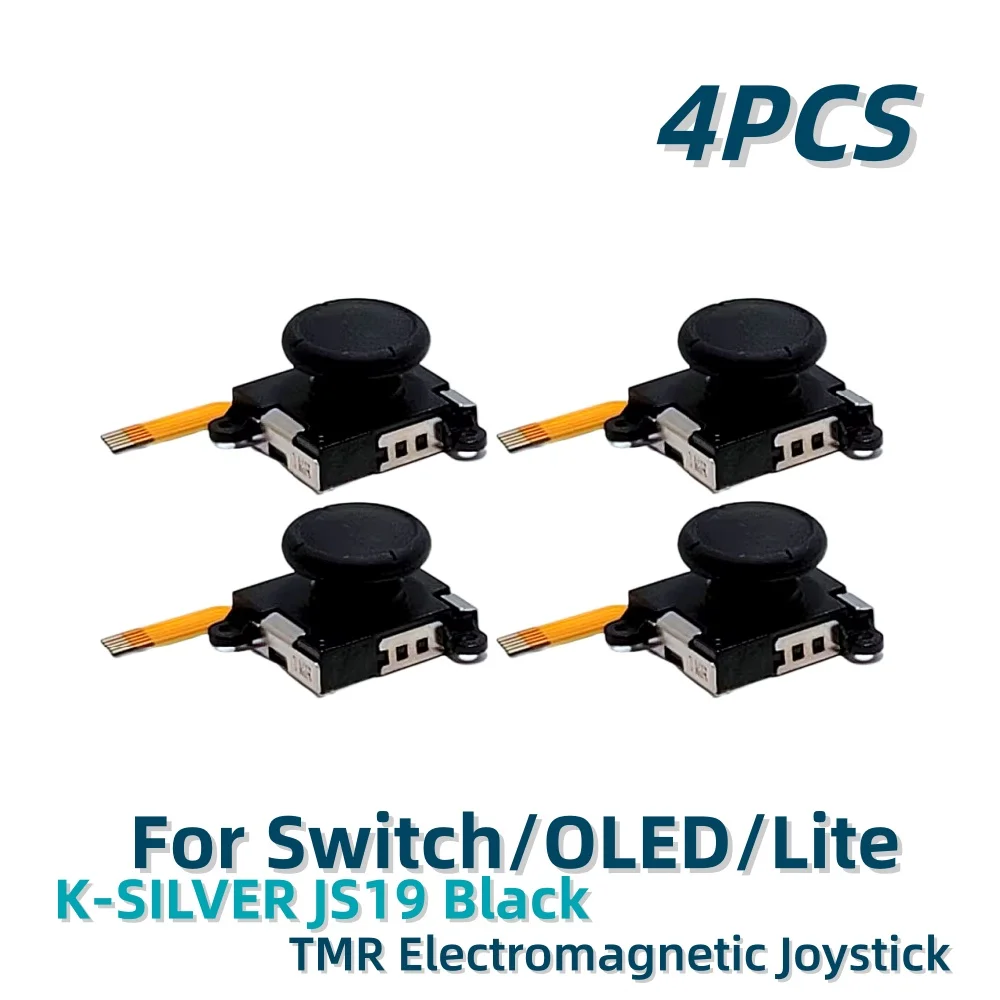 Magnetic Sensor 3D Analog Stick Replacement for Switch Joy-Con - K-SILVER JS19 (2/10pcs)