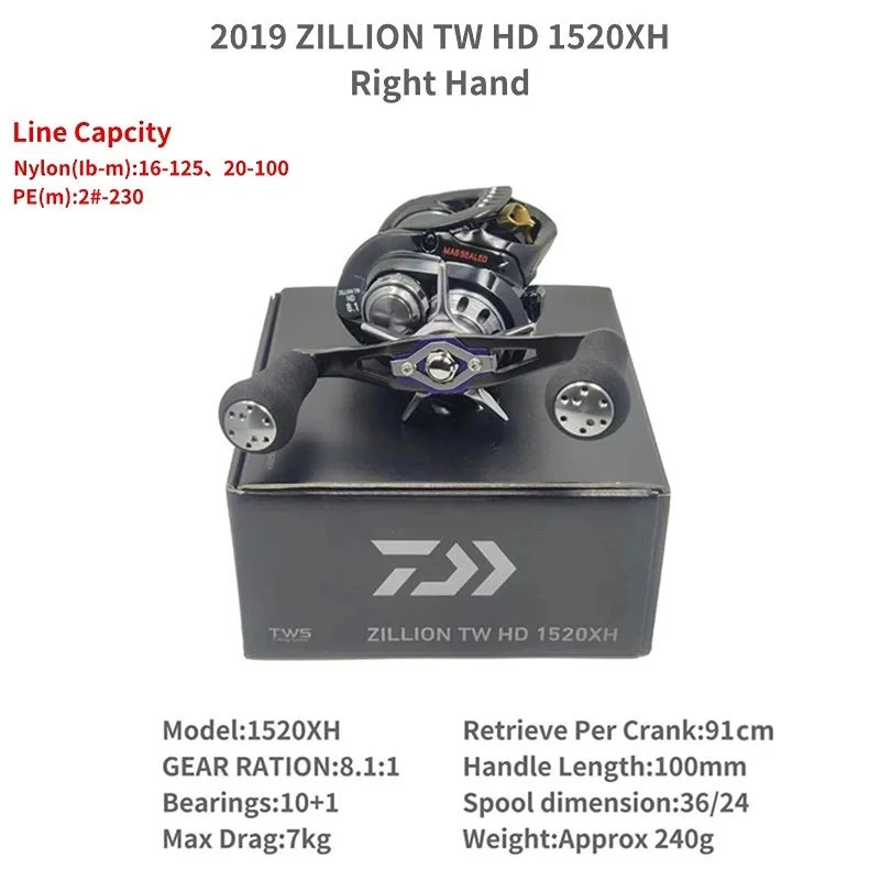 DAIWA - ZILLION　TW　HD　1520XH DAIWA ZILLION TW HD 1520XH & 1520XHL – MGCFishing.com