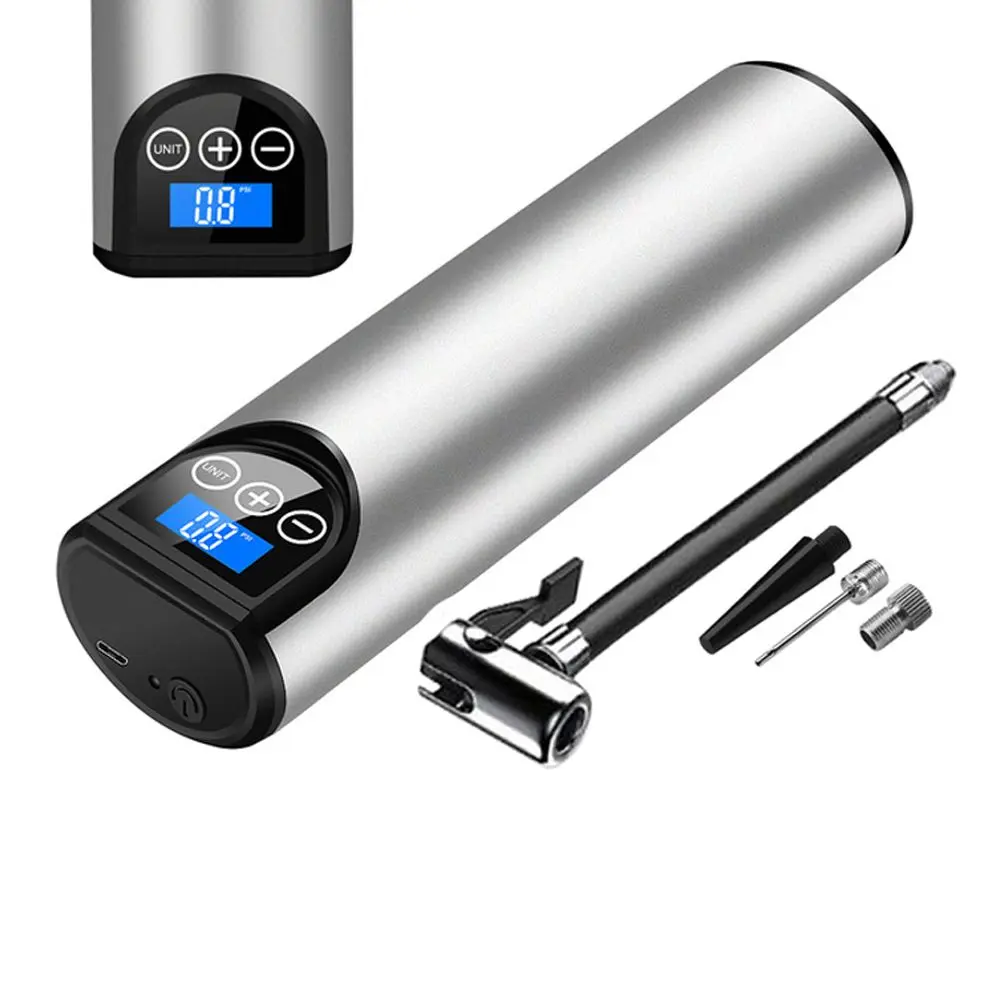

Cordless Portable Tyre Inflator Compressor Car Tyre Pump 12V 150PSI Air Pump for Car Bicycle Tires with LED Light LCD Displ