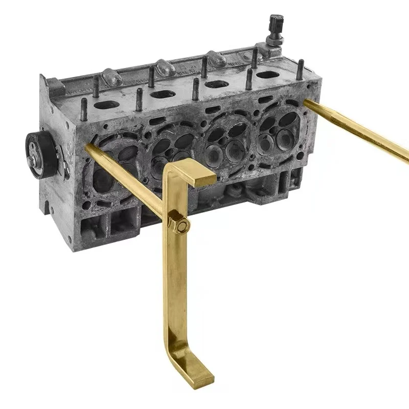 Supporto Per Testata Motore – 2 Pezzi Con Mandrini Conici, Acciaio Legato, Dimensioni 9.06x2.2 Pollici