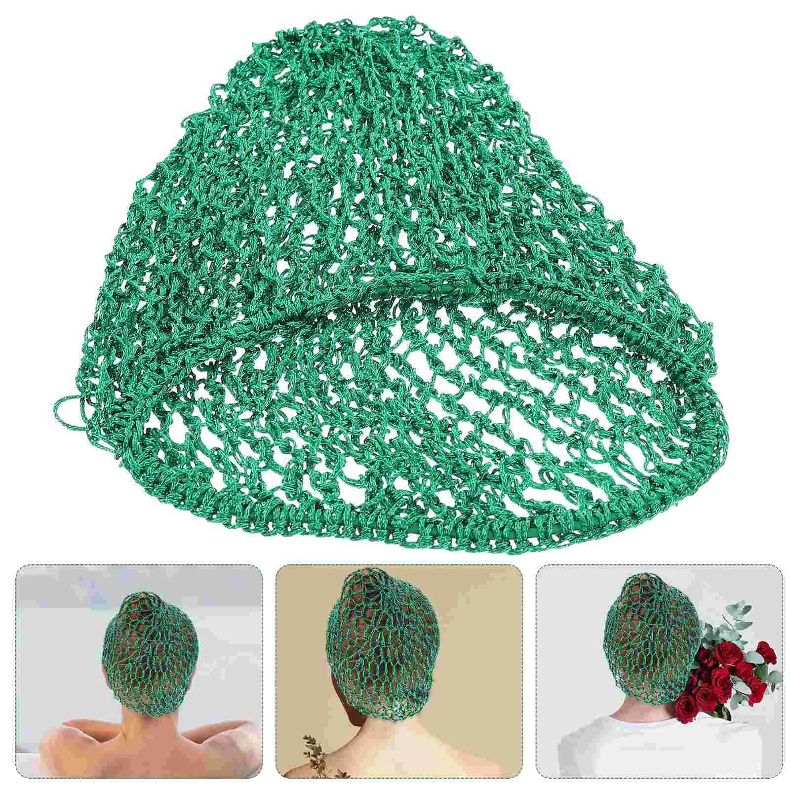 

Crocheted Hair Net Hair Care Tool Girl Hair Care Hat Cover Woman Hair Cover
