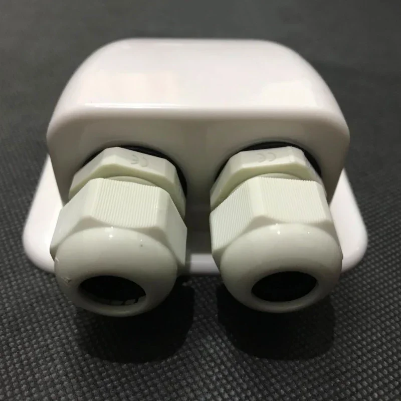 Electrical Connector Cable Gland Waterproof UV-resistant ABS solar double entry for cable wire 6mm to 12mm for RV roof Boat