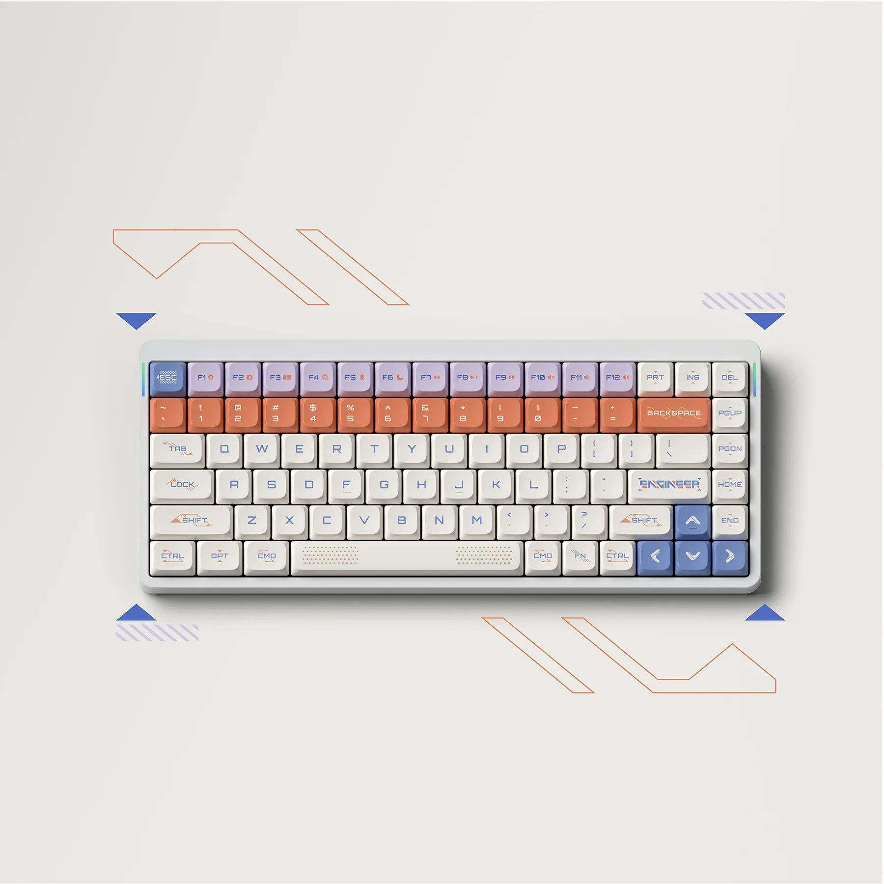 NuPhy Space Engineer nSA Profile nSA PC Keycaps Transparent Keycap Low Profile Suitable for Air Series For AIR75/AIR75 V2/AIR96