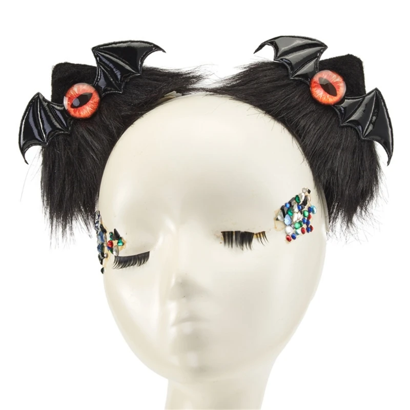 

MXMB 2x Gothic Dark Hair Clip Girls Barrettes Ears Animal Ears Hair Clip Set