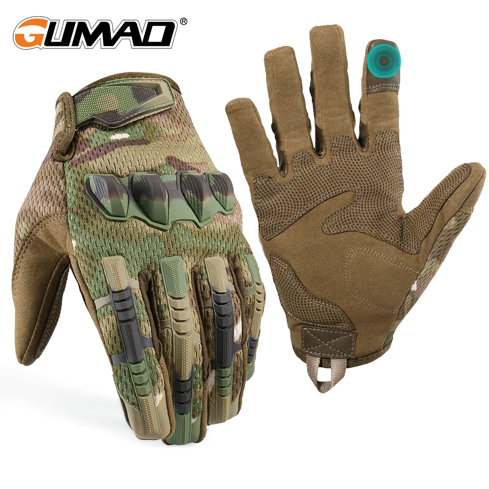 Multicam Tactical Gloves Army Military Paintball Airsoft Hunting Riding