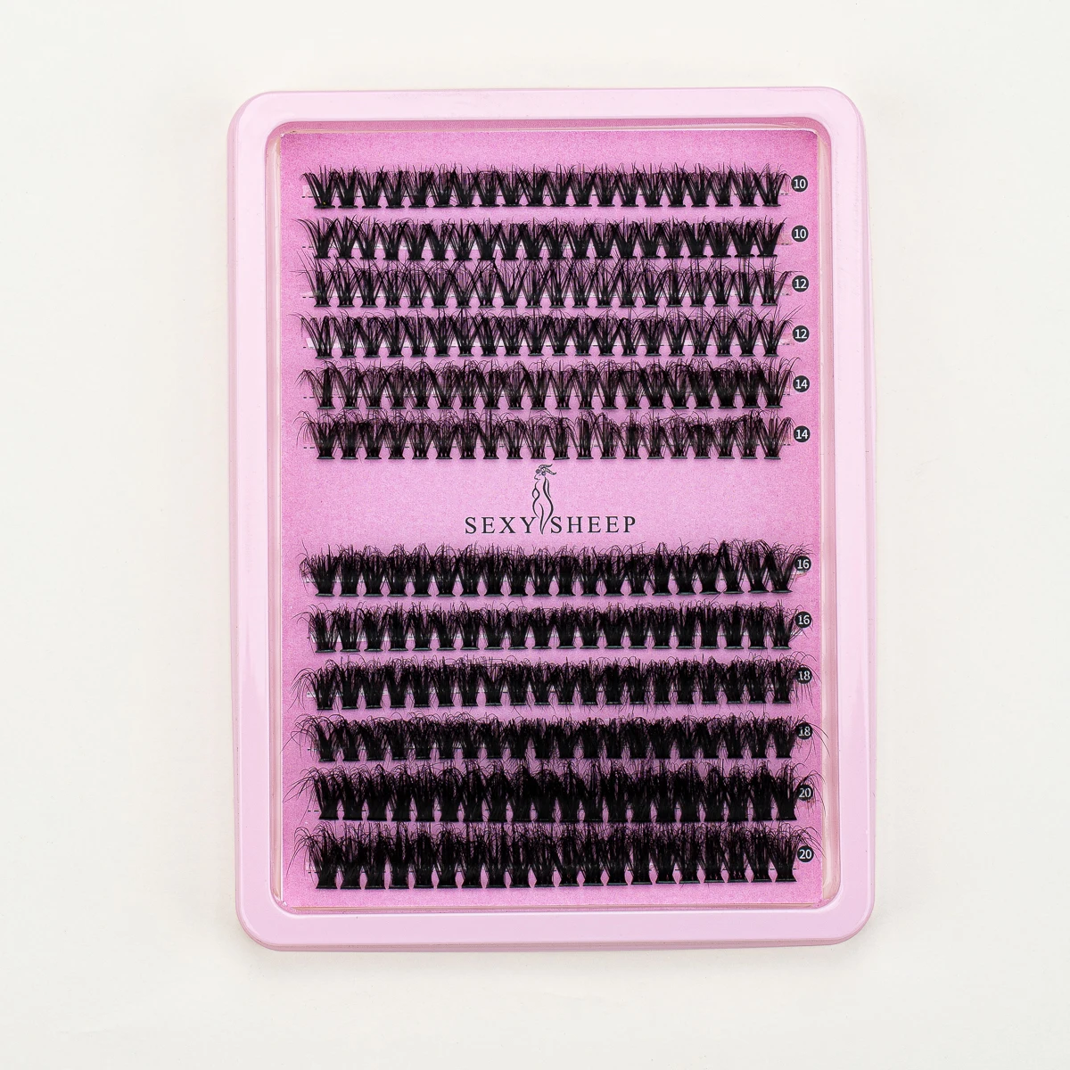 Fake Eyelashes 240pcs Diy Lash Extension Kit Thick Fluffy curl Individual Lashes Lash Bond Seal Glue Remover Applicator