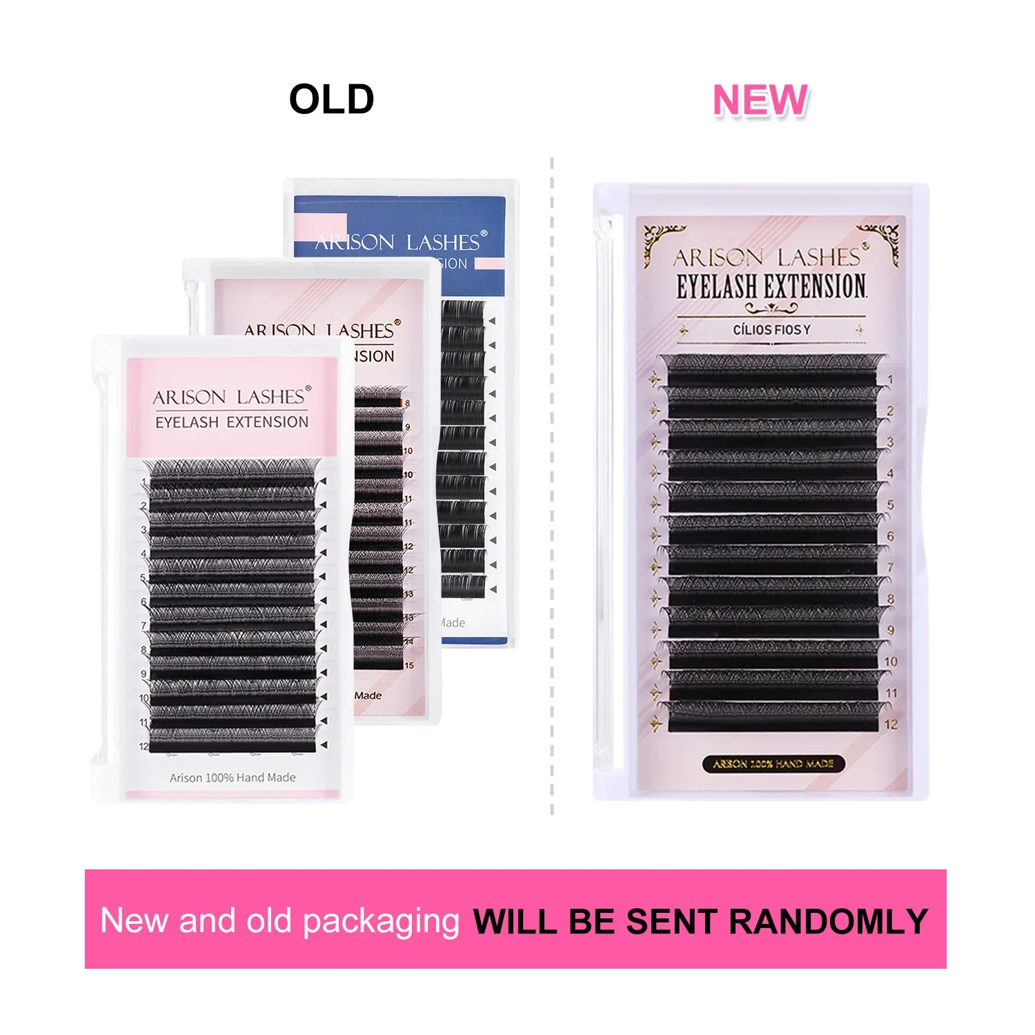 ARISON YY Lashes Black Brown Soft Invividual Eyelashes Y Shape Volume Eyelash Extension Double Tip Eye Lash Cilios YY Wholesale