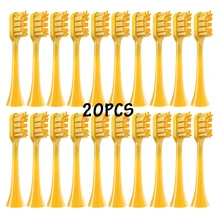 

20PCS/Set Toothbrush Heads Replacement For Apiyoo A7/P7/Y8/Pikachu/SVP Electric Tooth DuPont soft Brush Heads Smart Clean Head