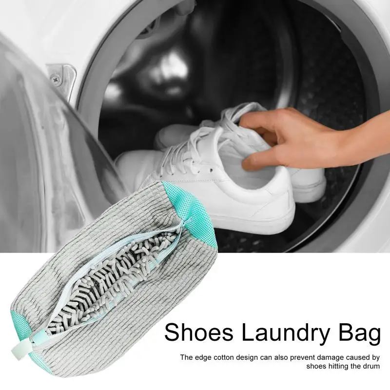 

Shoe Washing Machine Bag New Washing Shoes Bag Cotton Laundry Net Fluffy fibers Easily remove dirt Washing Bags Shoe Laundry Bag