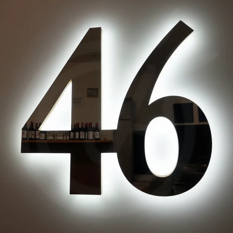 【Tech-savvy】 Custom Illuminated LED Backlit 3D Metal Letters Sign for Business Storefront Outdoor Waterproof Up Signage.