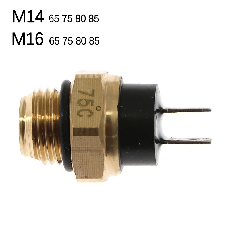 M14M16MotorcycleElectricRadiatorCoolantFanWaterTemperature