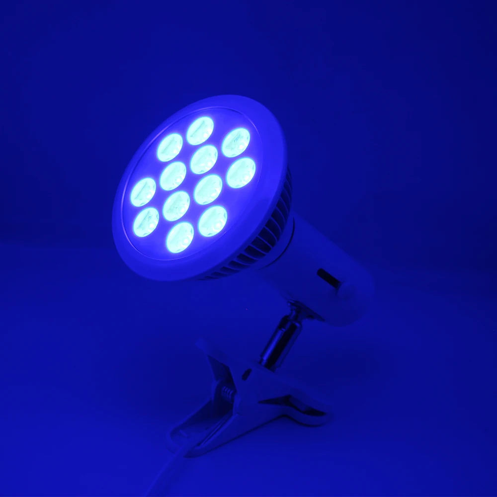 Фото PAR bulb Ice Blue 450-нм Светодиодный точечный светильник Bulb для терапии растений, аквариума E27 E26 №2