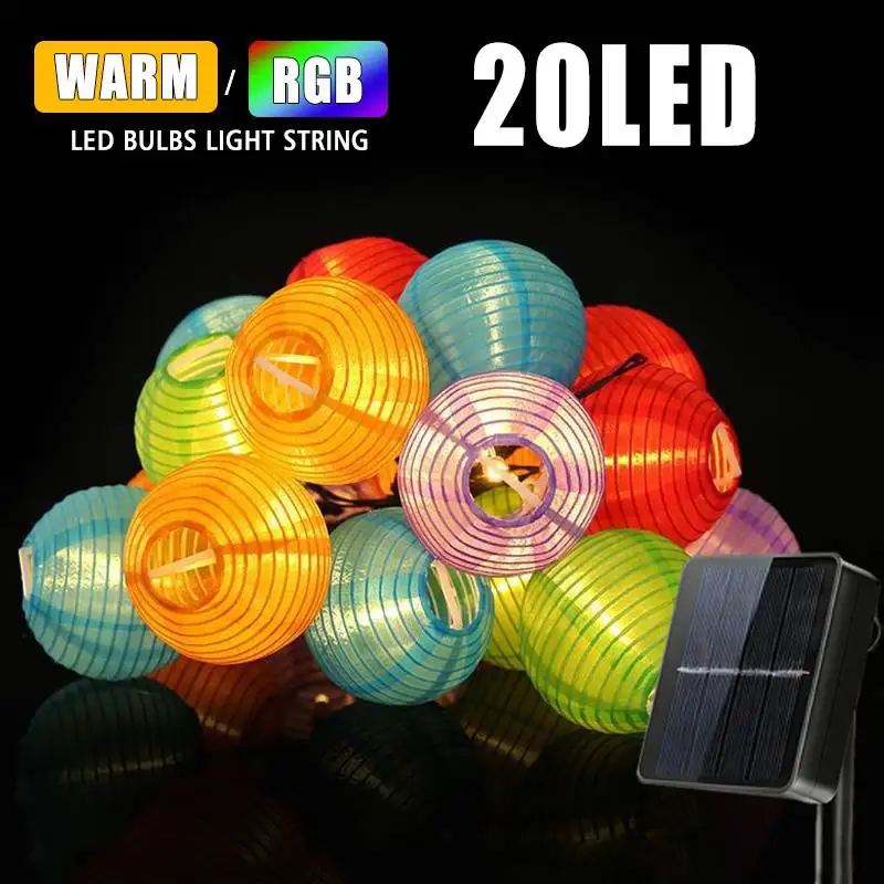 Solar-Laternen-Lichterkette für Außenbereich LED-Feengirlande 8 Modi Warmweiß Dämmerung bis Morgengrauen für Weihnachten Hochzeit Party Garten Terrasse