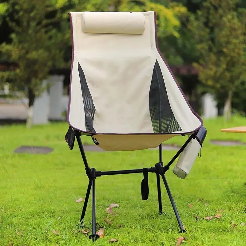 

Folding Fishing Chairs Camping Moon Chair Removable Washable For Hiking Fishing Picnic BBQ Travel Folding Chairs Outdoor Stool