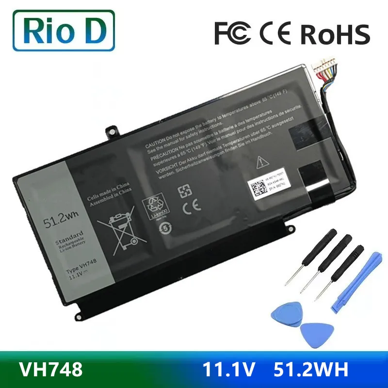 

Аккумулятор для ноутбука VH748 для DELL Vostro 5460 5470 5560 14 5480 для Inspiron 14 5439 V5460D-1308 5470D-1328