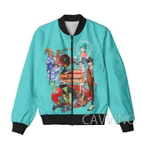New Fashion Women/Men's 3D Print Gorillaz Band Zipper Bomber Jackets Men Overcoat Mens Coat Zip Up Jackets 2
