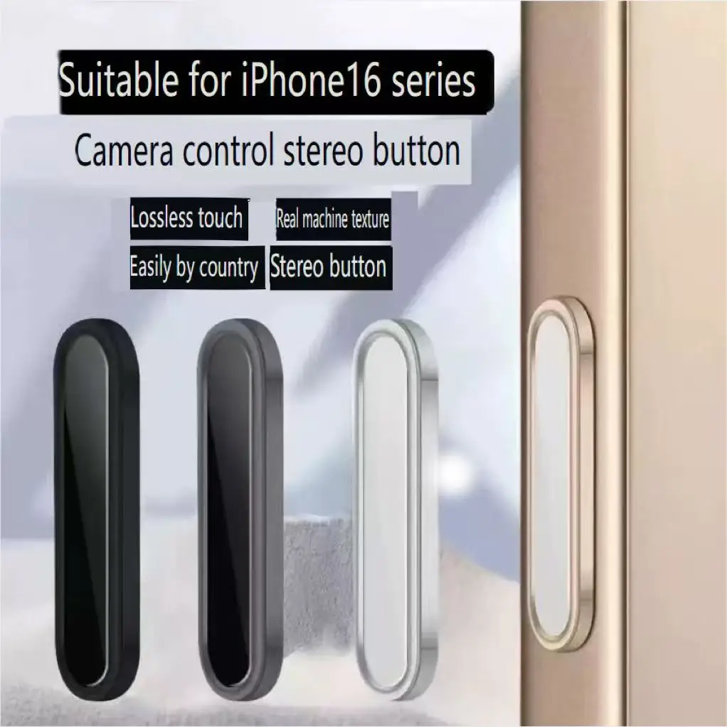 Suitable for Apple iPhone 16 16 16promax camera side button toughened film