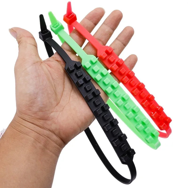 Anti-Skid Snow Chains for Motorcycles Bicycles Winter Tire Wheels Non-slip Cable Ties Motorbike Emergency Tire Chain Tool 5-1pcs