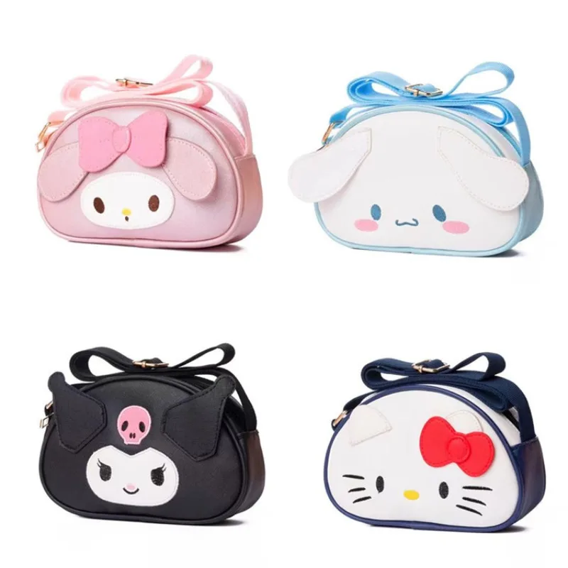 

Sanrio Kawaii Anime HelloKitty Satchel Cute MyMelody Kuromi Cinnamoroll Girl Cartoon Shopping PU Leather Handbag Birthday Gift