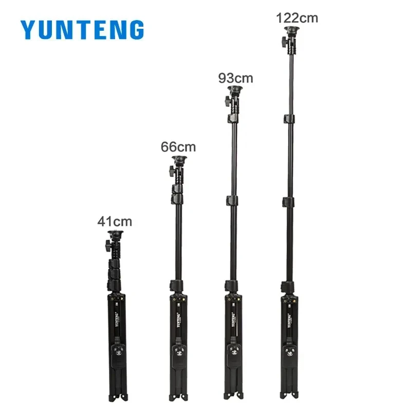 YUNTENG 1388 범용 카메라 삼각대 핸드헬드 스탠드 셀카봉 삼각대 (미러리스 디지털 카메라, 휴대폰, 비디오 촬영용)