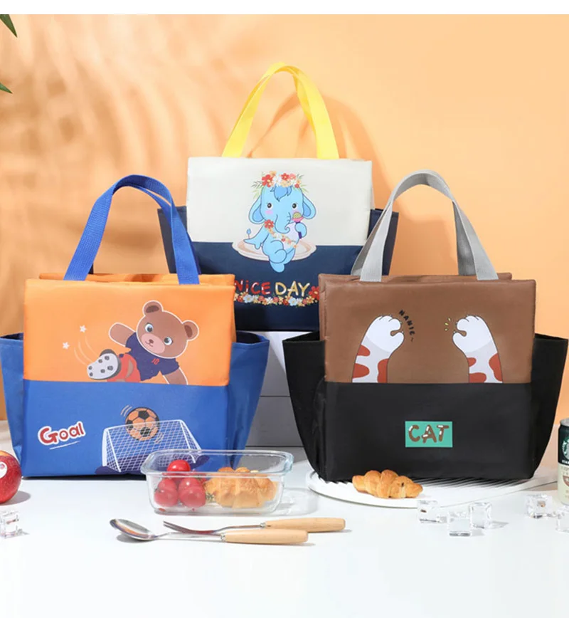 Cartoon Children Lunch Bags, Cute School Lunchbox Tote for Girls and Boys, Thermal Insu... - SKU TILB1041 - UGI Packaging