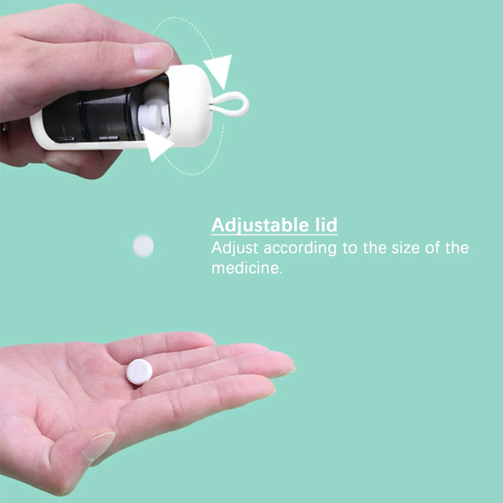 Compact BPA-Free Pill Organizer - Daily 3-Compartment Travel Case