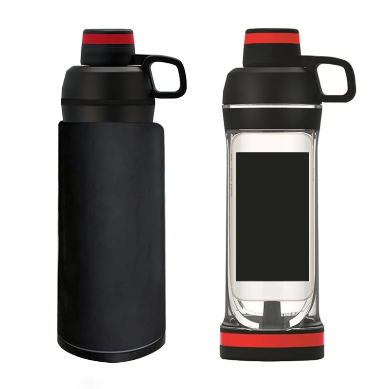 Portable 400ml Water Bottle with Hiding Phone Pocket Secret Pill Organizer Sports Fitness Drinkware sports water bottle portable water bottle