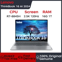 Lenovo Laptop Thinkbook 16 2024 AMD Ryzen R7-8845H 16G Scalable DDR5 RAM 1TB/2TB SSD 16"2.5K 120Hz Notebook Computer PC 1