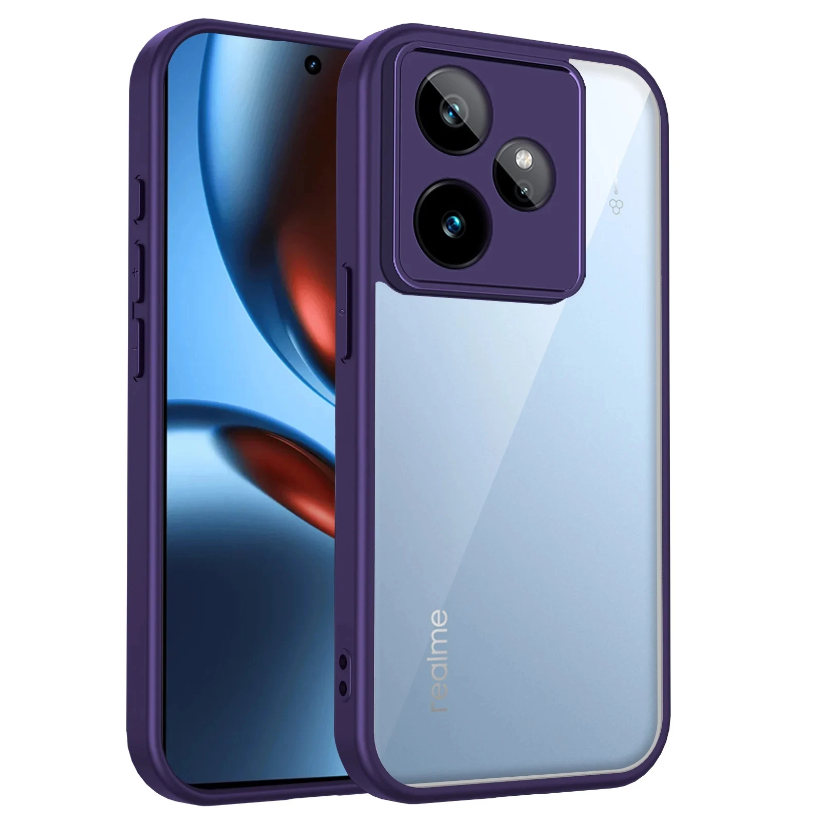 Shockproof Clear Matte Silicone Bumper Case with Air Cushion Protection