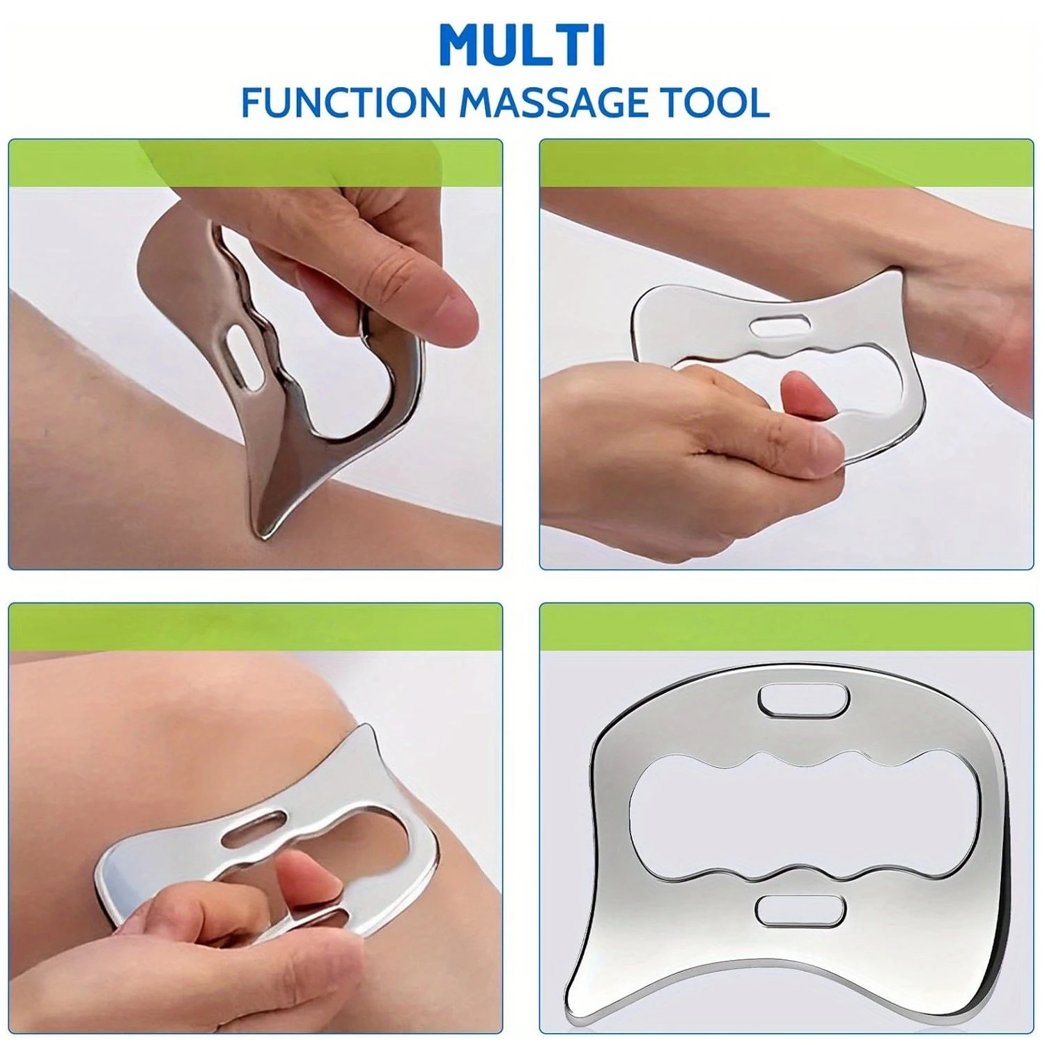Stainless Steel Gua Sha Muscle Scraper Tools Myofascial Scraping Tools Lymphatic Drainage Massager Soft Tissue Massage Tools