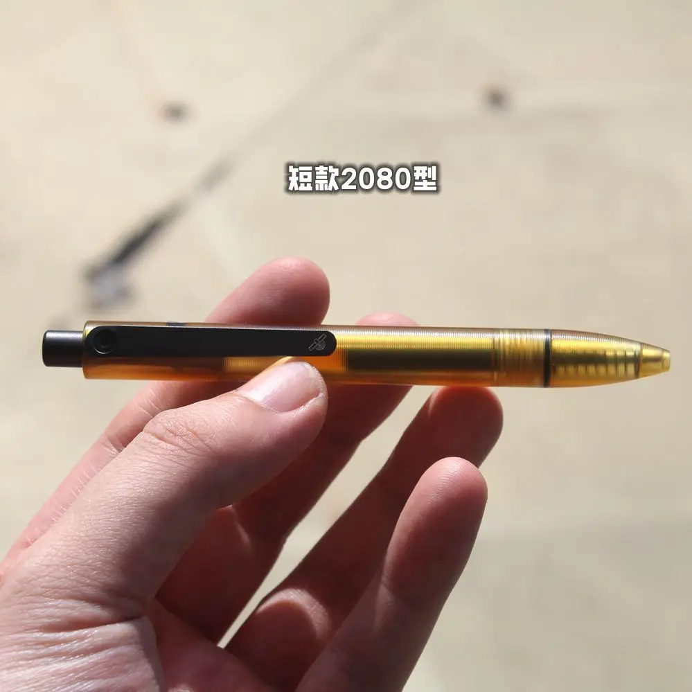 EDC Imported PEI and Titanium Alloy Damascus Steel Signature Pen Writing Multi-functional Portable Outdoor Tools