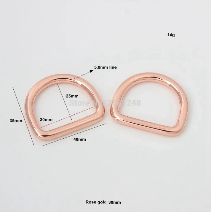 Rose Gold Metal Buckles and Sliders for Straps and Belts - Adjustable Tri Glide Accessory Set (5/10/20pcs)