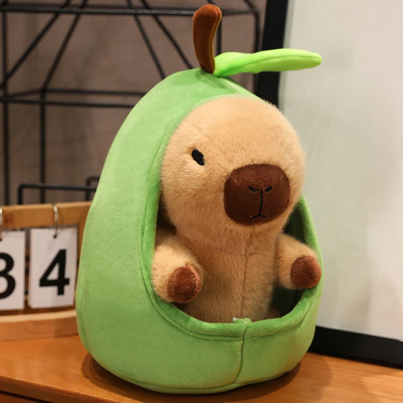 XPJBKC 23cm Capibara Peluche, 9 in 1 Peluche Capibara, Capybara Peluche con Vestiti, Cappelli, Borse, Vestizione Quotidiana Capybara Bambino, Regalo per Ragazzi e Ragazze