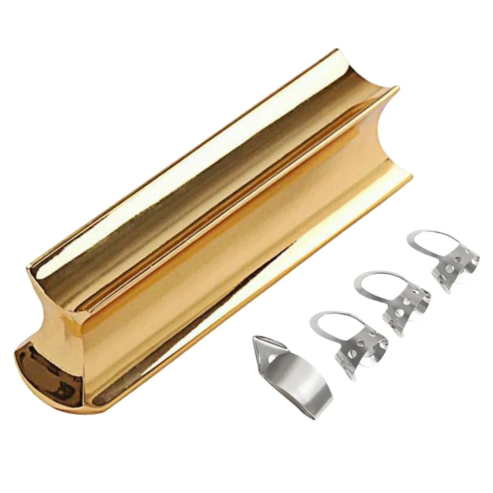 Chitarra Slide Bar Tone Steel Electric Stainless Tonebar Pick Dobro Accessori Forniture Pedale Slides Lap Slider Tools Finger