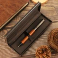 1brown ballpoint pen
