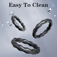 3/4 stücke Penis ringe Penis ringe Ärmel Verzögerung Ejakulation Silikon Zeit dauerhafte Erektion Sexspielzeug für Männer sexy Shop Erwachsenen Produkte 6