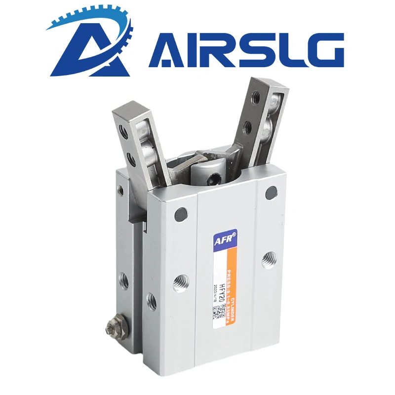 Airtac tipo Garra Grau Estilo Angular Pinça Cilindro Pneumático Hfy10 Hfy16 Hfy20 Hfy25 Hfy32 Hfty10 Hfty16 Hfty20 Hfty25