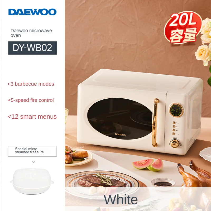 New Retro Microwave Oven 220V Small 20L Light Wave Heating Household  Turntable Heating Микроволновая Печь Hornos Microondas 오븐 - AliExpress