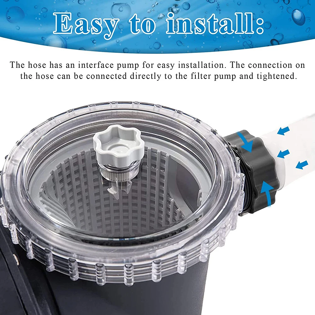 TypeBPoolDrainHoseAdapterReplacement15inchPoolPumpHose