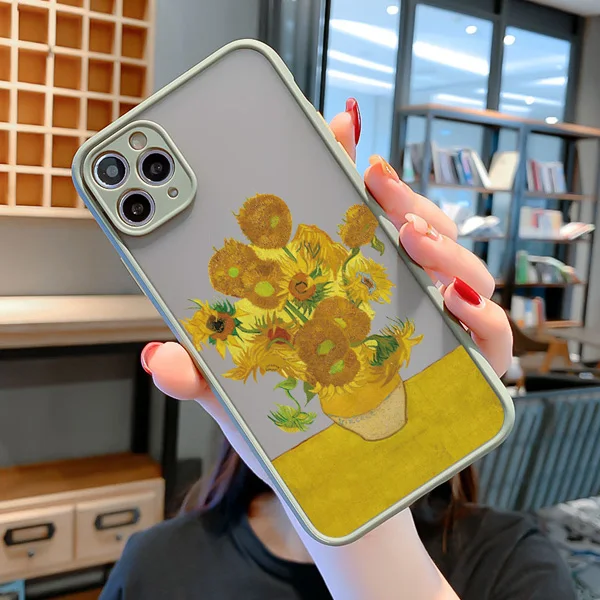 Fall Für Coque iphone 17 16 11 12 13 14 15 Pro Max Mini X XR XS 16 Plus Telefon Fällen kunst Van Gogh Ölgemälde Stoßfest Abdeckungen – Detail 5