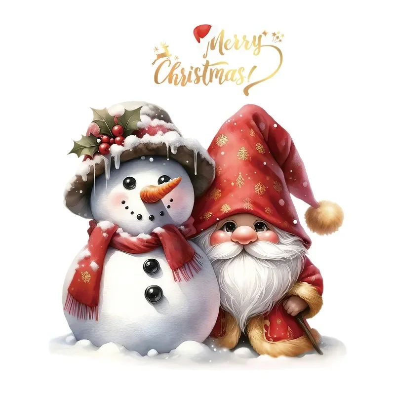 Christmas Toilet Stickers Cartoon Santa Claus Snowman Elk Window Glass Stickers Noel Merry Christmas Decor Happy New Year