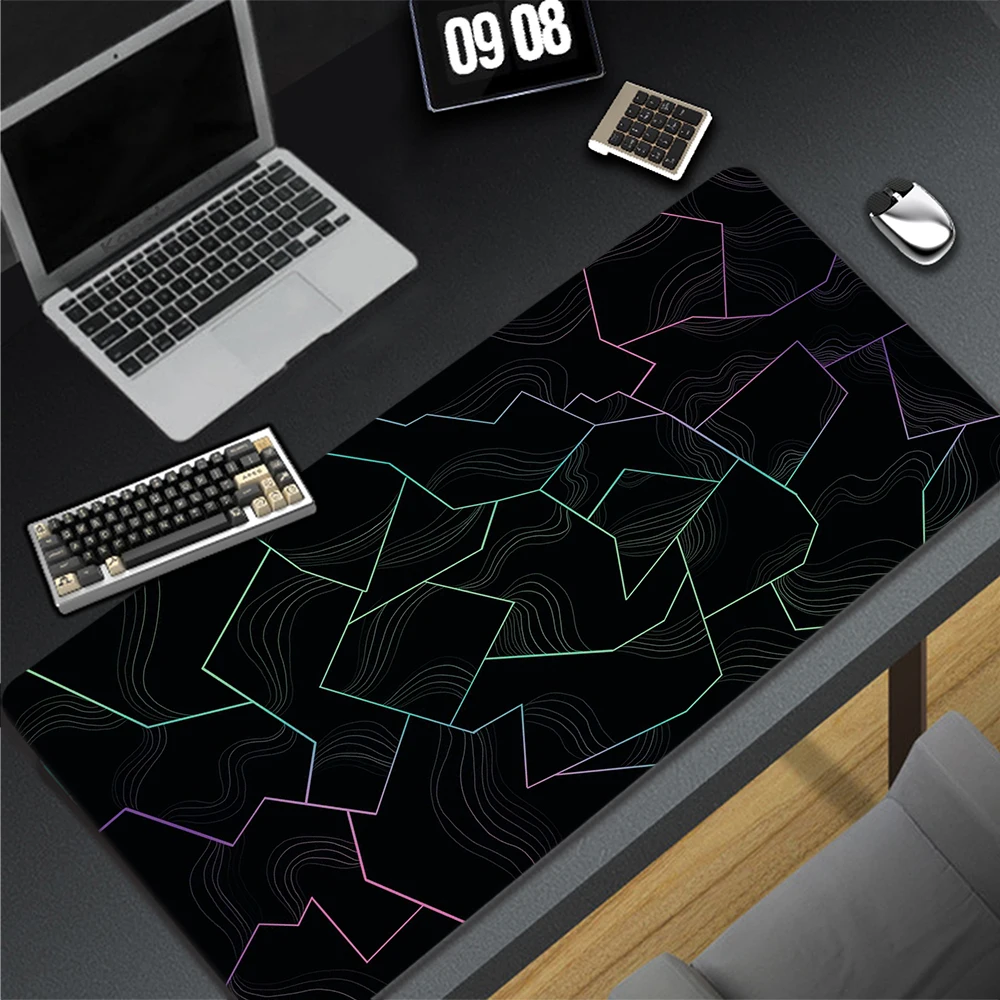 

Large Black And White Game Mouse Pad Speed Gaming Mousepad Game Accessories Desk Mat Keyboard Pads Office Table Carpet XXXL