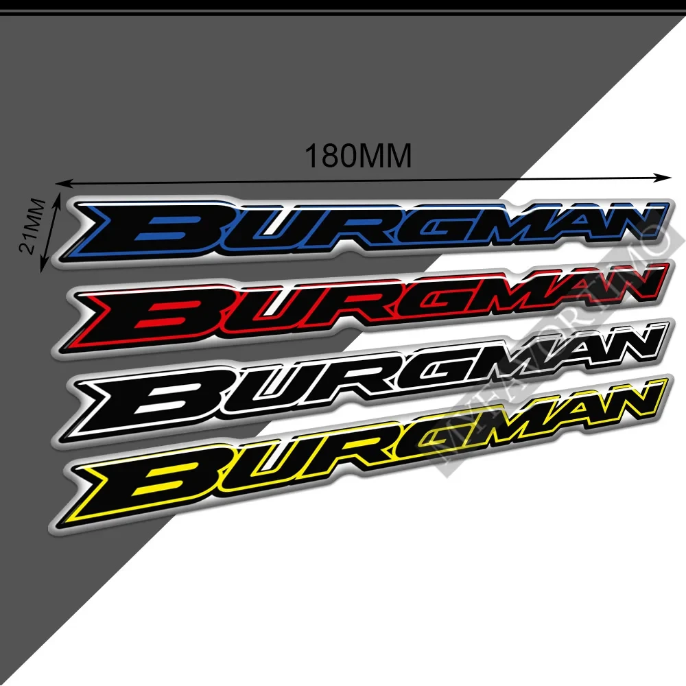For Suzuki Burgman 125 200 400 650 Emblem Badge Logo Decal Kit Scooter Stickers Motorcycle 2015 2016 2017 2018 2019 2020