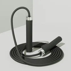 Adjustable Jump Rope for Adults - Dual Ball Bearing Design for Exercise and Weight Loss (Black)