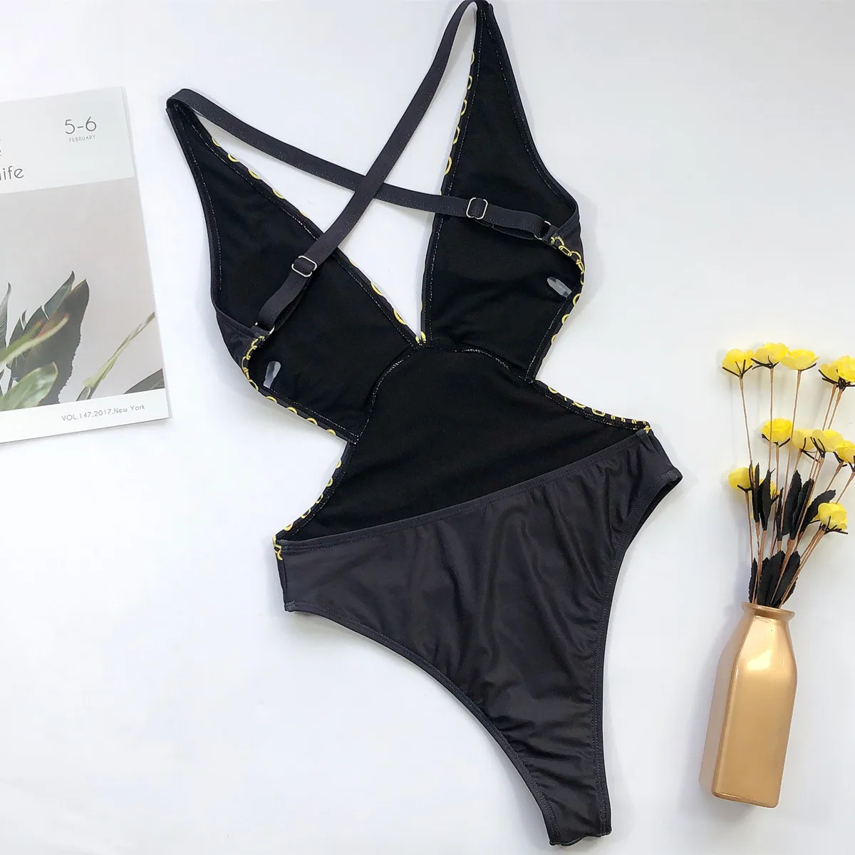 Summer Women's Swimwear High quality Padded Bikini Push Up Bikini Sets One-Piece Backless Swimsuit