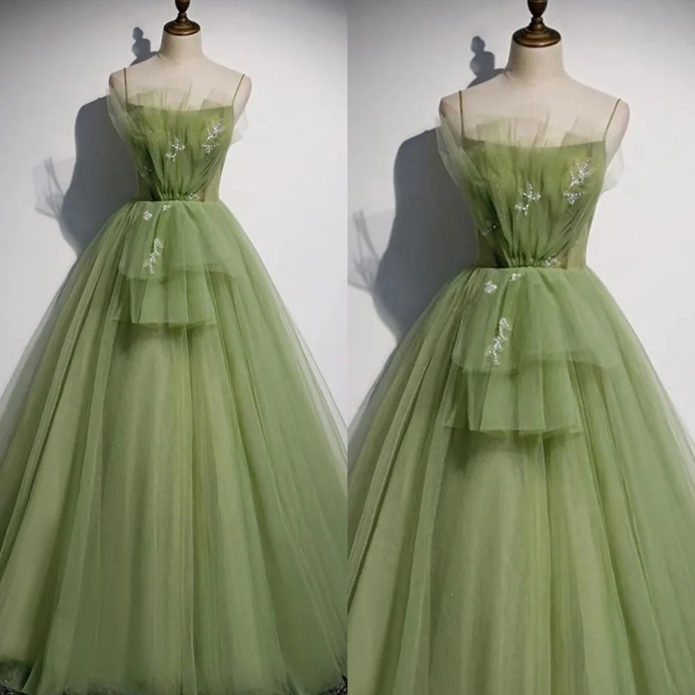 

Yipeisha Elegant Strapls A-line Beading Bows Net/Tulle New Year Women Blue