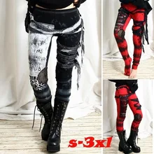 

2021New Women Fashion Hip Hop Leggings Net Yarn Inside Showing Buttocks High Waist Gothic Cloth Belt Surrounded Outside leggings