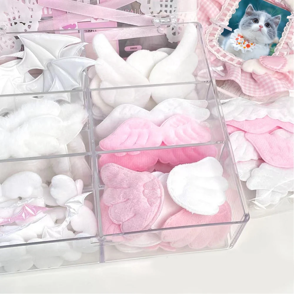 10PCS DIY Plush Wing Handmade Home Deocr Gift Decoration Card Cover Decor Cartoon Plush Cute DIY Accessories Sewing Supplies 6